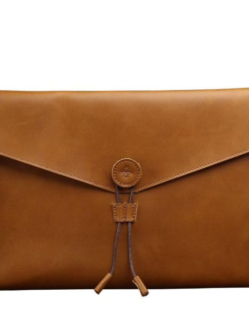 Aidy A4 Leather Document Holder – Tan