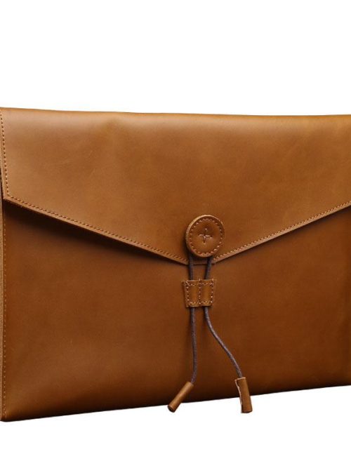 Aidy A4 Leather Document Holder – Tan