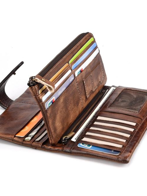 Gilbert Leather Business Wallet – Brown