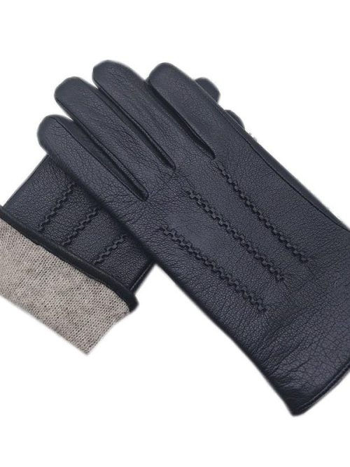 Harry Deerskin Leather Gloves – Black