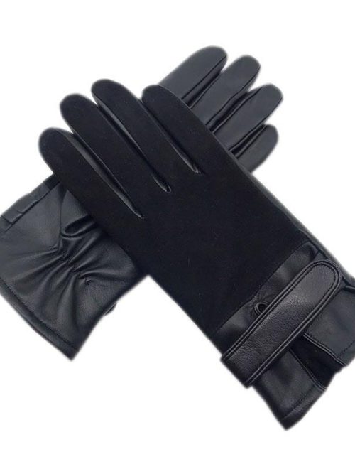 Bender Deerskin Leather Gloves – Black
