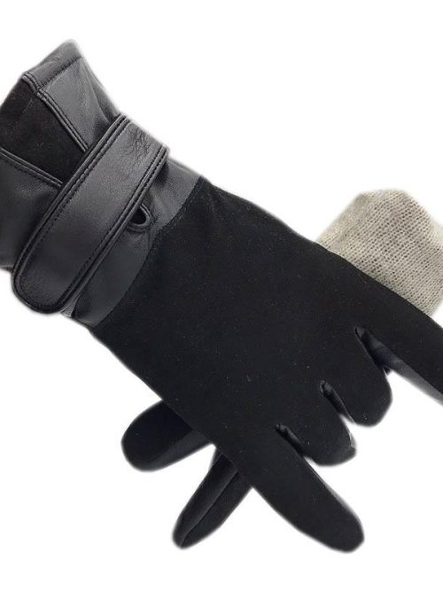 Bender Deerskin Leather Gloves – Black