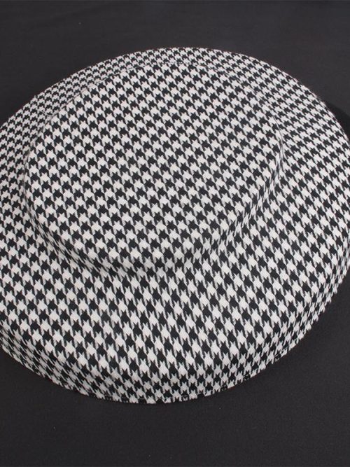 Femi Checkered Wide Brim Hat