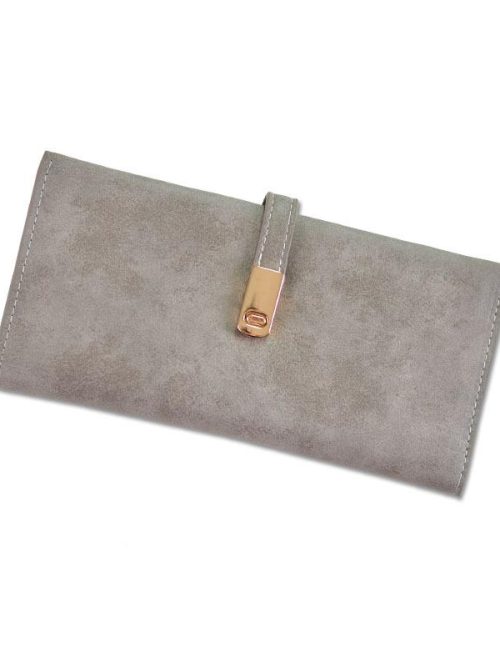 Sara Femina Soft Leather Purse – Grey