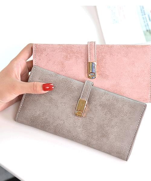 Sara Femina Soft Leather Purse – Grey