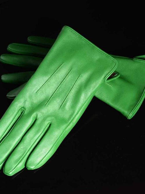 Minty Vintage Mara Sheepskin Leather Gloves – Green