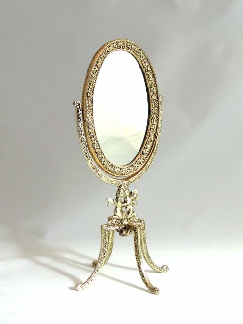 Small Gold Dresser Mirror