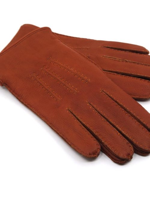 Harry Deerskin Leather Gloves – Cognac