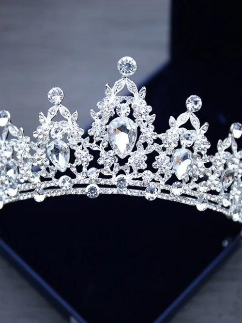 Kinsley Silver Crystal Crown Tiara