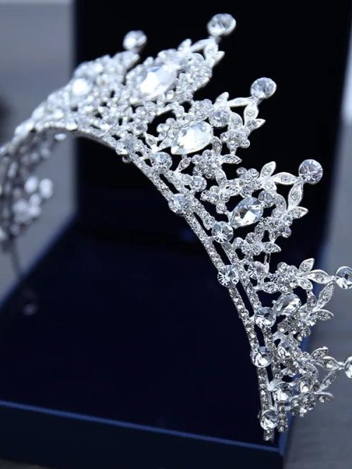 Kinsley Silver Crystal Crown Tiara