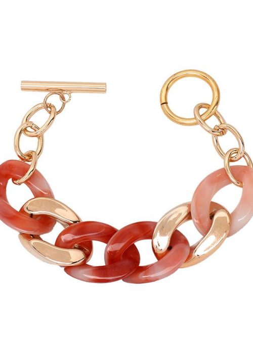 Ingrid Lasso Link Bracelet – Pink