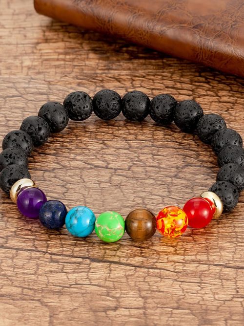 Lamar Stone Chakra Multi Bead Bracelet
