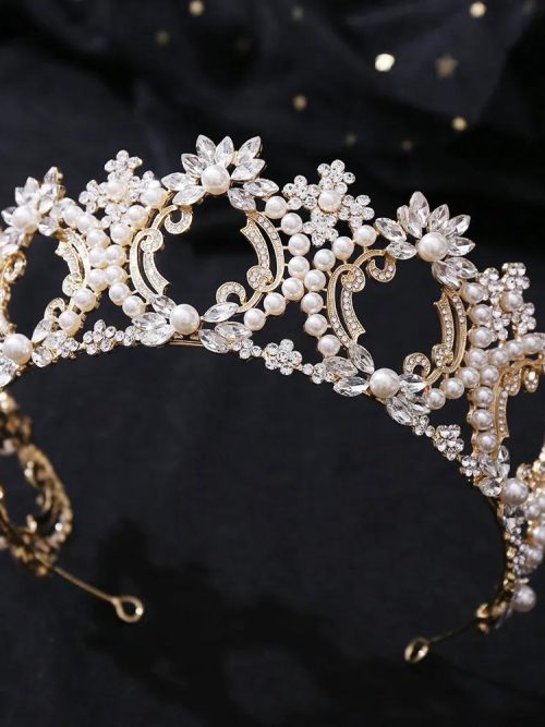 Imogen Pearl Crystal Thorn Tiara