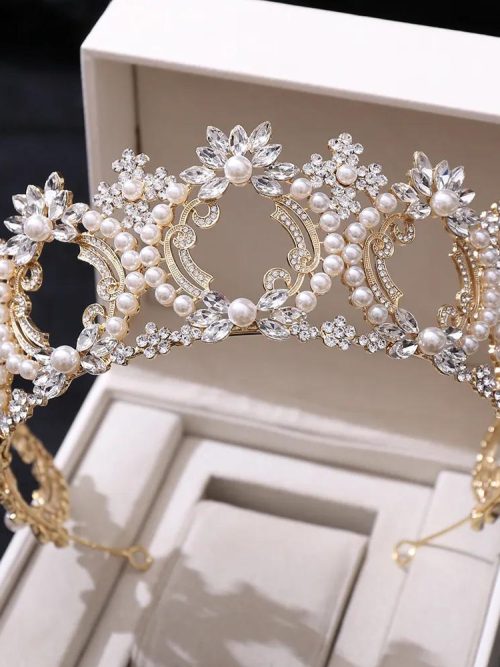 Imogen Pearl Crystal Thorn Tiara