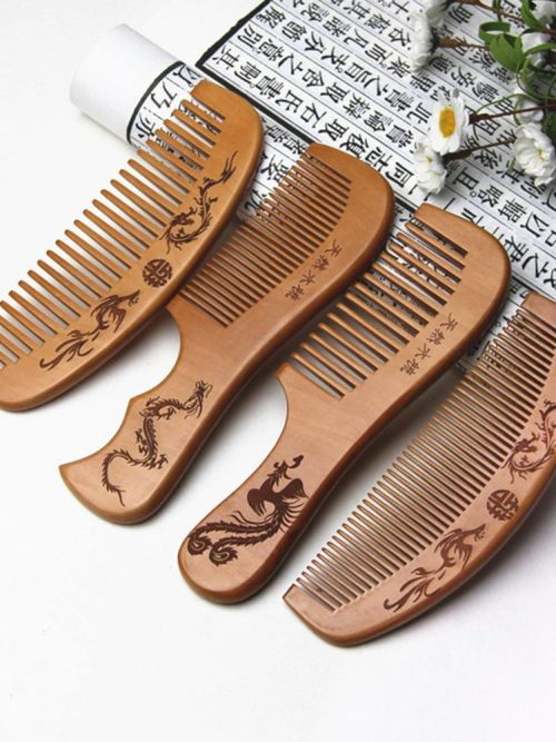 How Chinese Natural Wood Comb Set