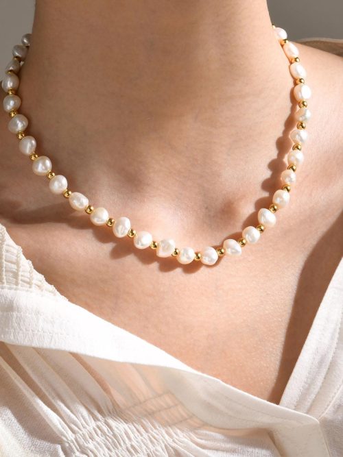 Felicity Fresh Pearl Toggle Necklace