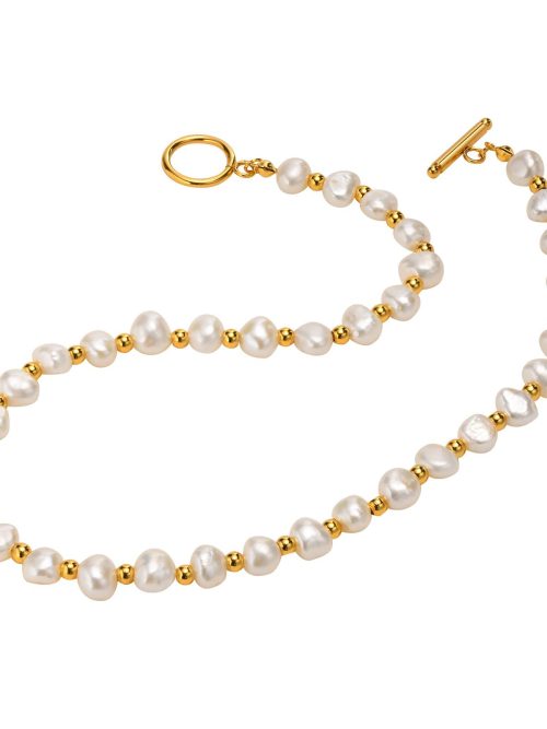 Felicity Fresh Pearl Toggle Necklace