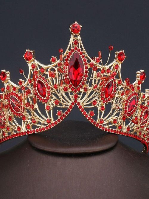 Avon Baroque Red Rhinestone Tiara