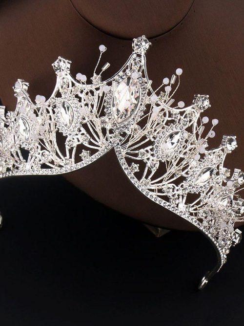 Avon Baroque Silver Rhinestone Tiara