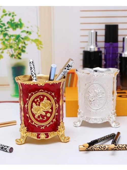 Simeon Vintage Metal Pen Holder
