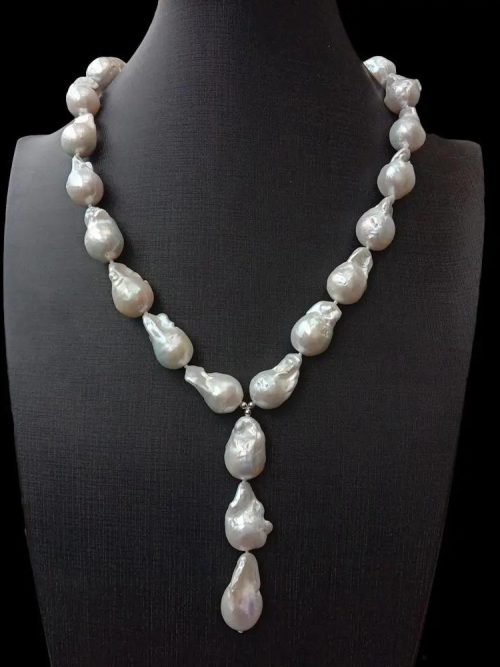 Sophie Keshi Pearl Rosary Necklace