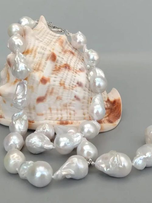 Sophie Keshi Pearl Rosary Necklace