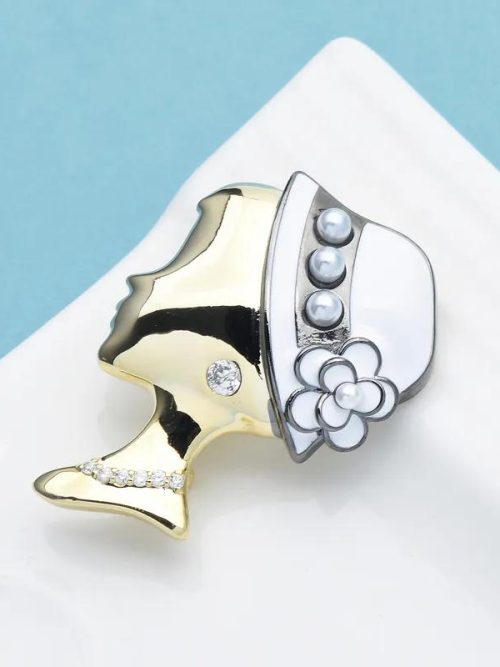 Shirley Hat Lady Brooch