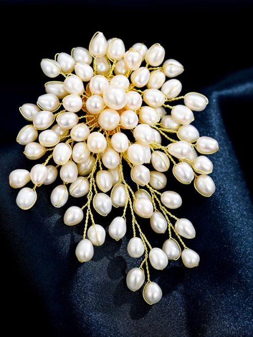 Montage Pearl Corsage Brooch