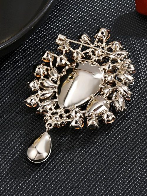 Montana Vintage Blue Rhinestone Brooch