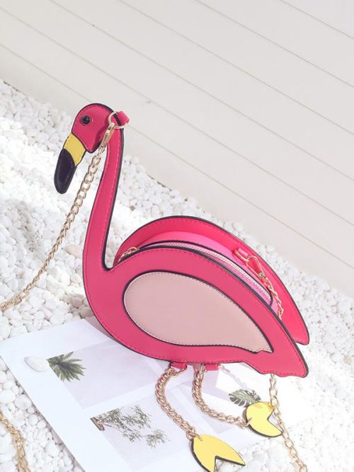 Denvre Pink Flamingo Novelty Shoulder Bag