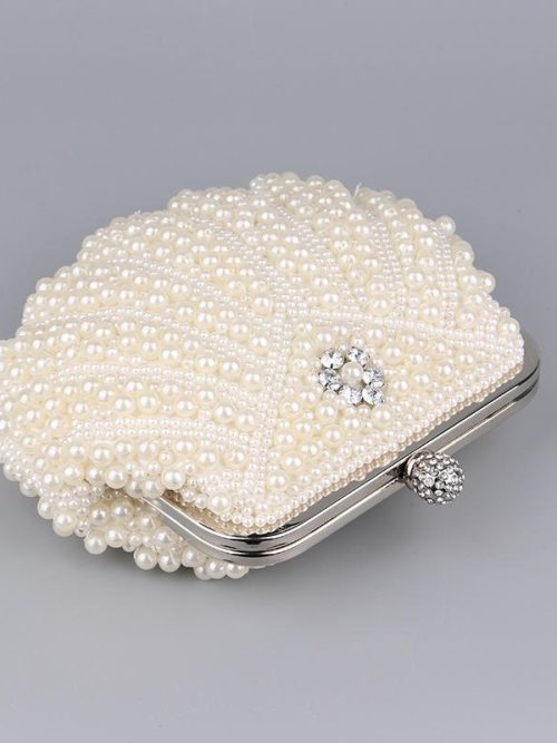 Annabel Ivory Pearl Vintage Purse Handbag