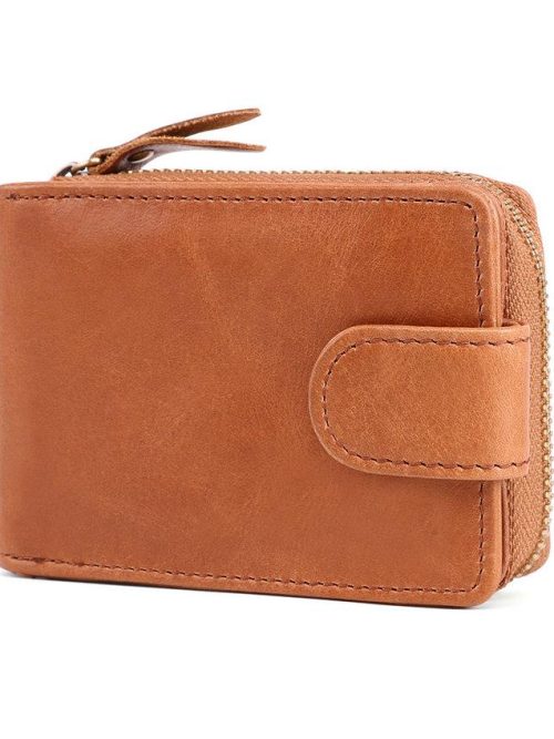 Genö Leather Card Holder Wallet – Tan