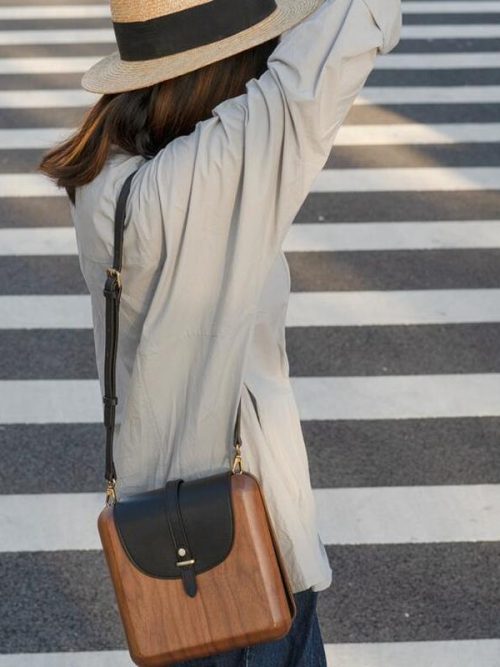 Glen Handmade Wooden Shoulder Bag