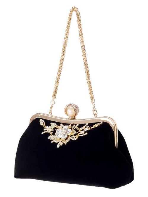 Gretel Vintage Crystal Flower Handbag
