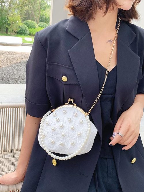 Lilly Ivory Pearl Evening Purse