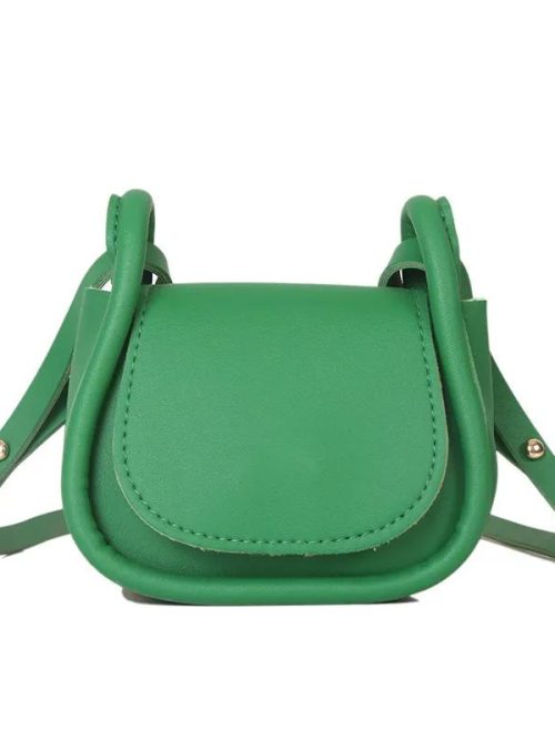 Sandy Mini PU Leather Shoulder Bag – Green
