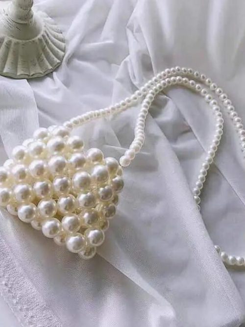Sweet Pearl Mini Shoulder Bag – White