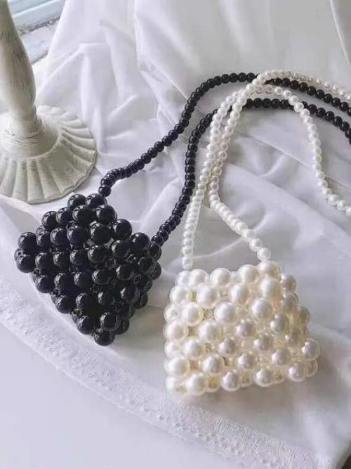 Sweet Pearl Mini Shoulder Bag – White