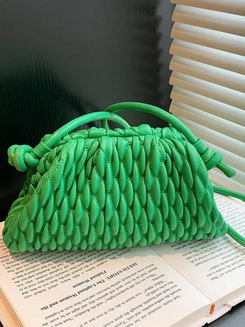 Hack Knotted Shoulder Bag – White
