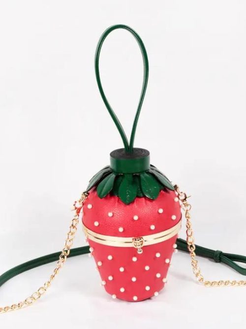 Vanessa Strawberry Shoulder Bag