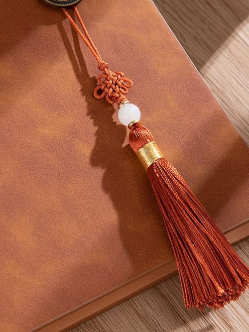 Abel Spiral Tassel A5 Notebook – Tan