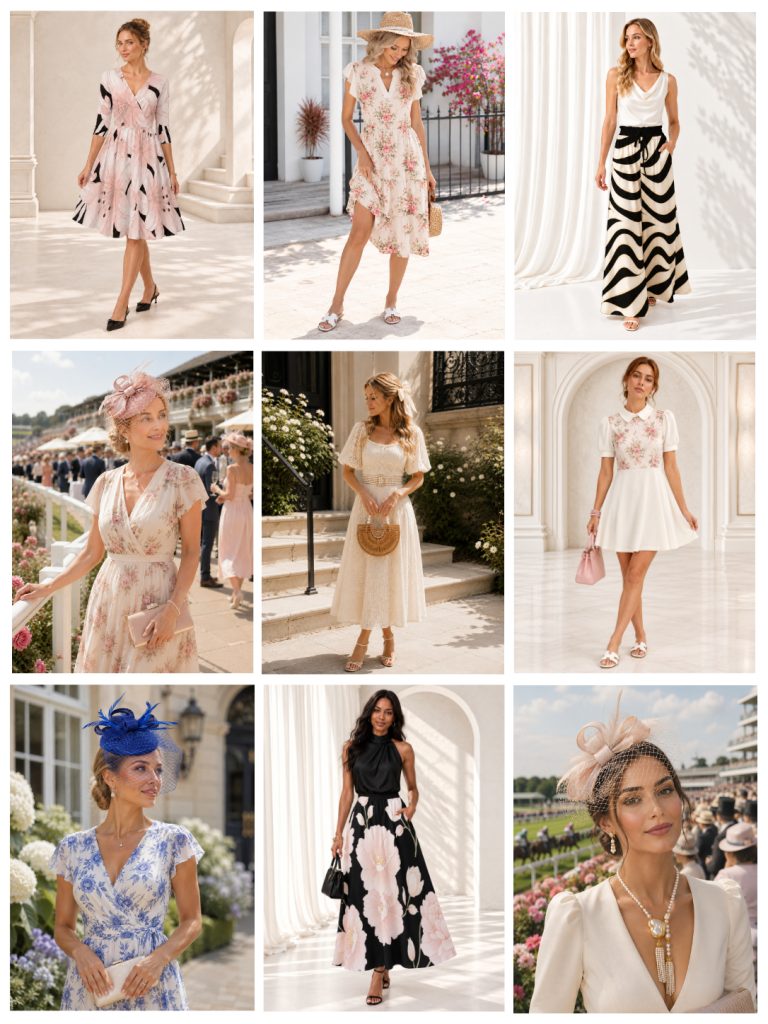 about Pritzy collage with models wearing Pritzy dresses
